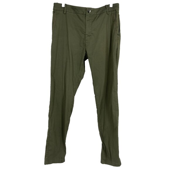 Birddogs Men 32 Golf Pant Tapered Leg Green Commute Performance Travel Unlined